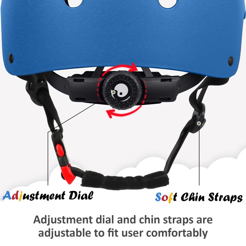 Kids Bike Helmet, Adjustable and Multi-Sport, from Toddler to Youth,