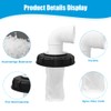 mizikuu 90° IBC Lid Filter, 163 mm Nylon Rainwater Filter,