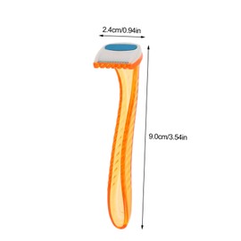 BIUDECO 6Pcs Women Hair Razor Portable Shaving Tool for Armpits Legs and Bikini Area Lightweight Design Protective Covers for Travel and Easy Use Random Color