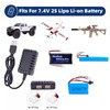 7.4V Li-Po Li-on Battery Charger XH-3P Connector Plug USB Balance
