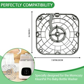 Replacement Bottom Tray for Momcozy KleanPal Pro Bottle Washer, Durable, BPA-Free & Heat-Resistant Tray Replacement Part, Easy Install, Cleaning & Drying Baby Bottle Washer Replacement Accessory