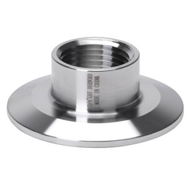 DERNORD Sanitary 3/4" Female Garden Hose Threaded Pipe Fitting to 2 Inch Tri Clover (Pipe Size: 3/4" GHT)