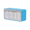 Alarm Clock Blue HD Mirror 2 in 1 Smart LED