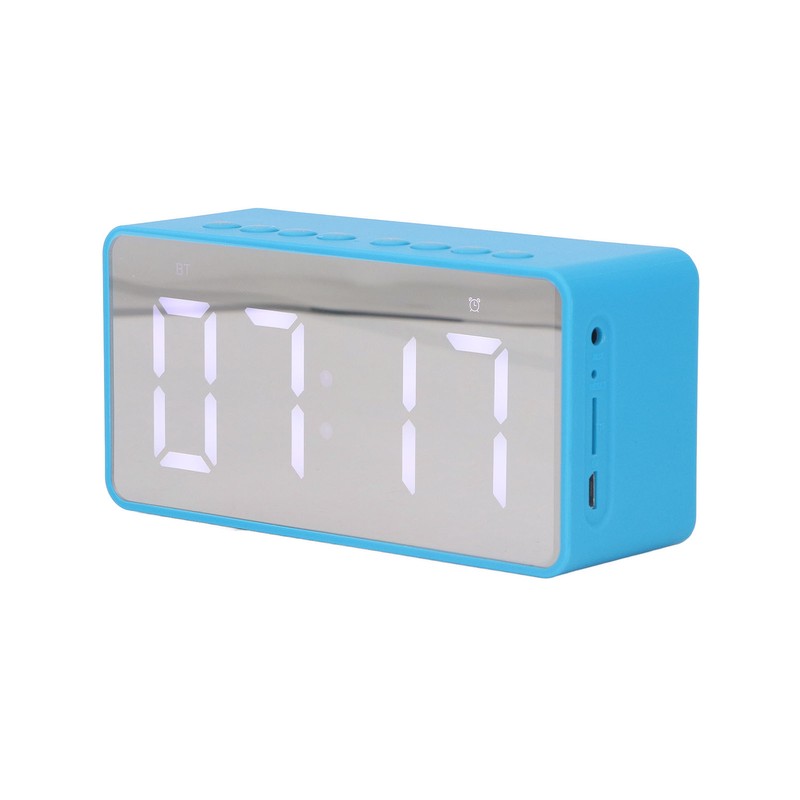Alarm Clock Blue HD Mirror 2 in 1 Smart LED