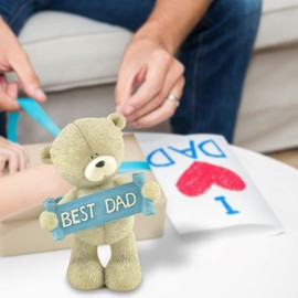 ENNAS - Figura de oso de peluche coleccionable, decoración perfecta para tartas para papá, 3.9 pulgadas de alto