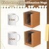Yungyan 50 Pack Mugs Gift Boxes Transparent Gift Packaging Box