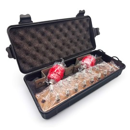 Wall Mounted Copper Ground Bar 16 Terminal Positions .25" x 2" x 10" Ground Bus Bar Kit,SM40 Insulators Rated Uimp