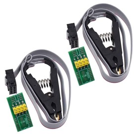Test Clip for SOP8 EEPROM 93CXX 25CXX 24CXX In Circuit Programming Adapters BIOS (Kit A) Pack of 2