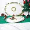 TP Christmas Decoration Serving Tray, Melamine Serving Platter Plate for