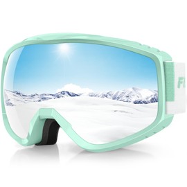 Findway Ski Goggles For Women Men Youth Teen, Snowboarding Goggles Over Glasses Compatible Helmet, Anti-fog UV Protection, Anti-glare Skiing Goggle Pink For Skiing Snowboarding