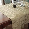 SASTYBALE Jacquard Tablecloth Flower Pattern Polyester Table Cloth Spill Proof