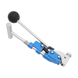 Band Clamp Hand Tool, Steel Strapping Band Tensioner, Hose Clamp Tool Banding Tool for Traffic Sign Installation Wire Cable Bundling Applicable Strip Thickness ≤ 0.03in Silver Blue