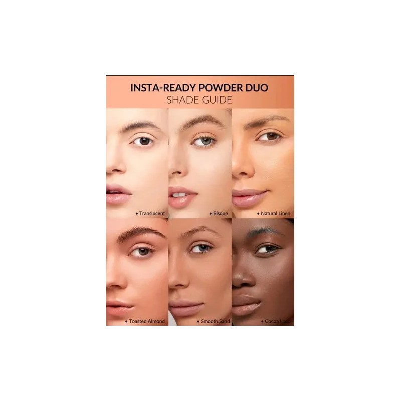 Sheglam Insta-ready Dúo Polvo Fijador Traslucido Translucent Color Cocoa Loco