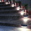 Solar Powered Step Lights (2-Pack) - Elegant Curved Modern Design