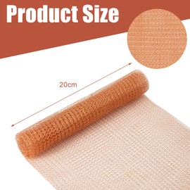 7.88 inch x 32 ft Copper Mesh Rodent Control for Mice Rat Pure Copper Fill Fabric Hole Filler Flexible Wool Mouse Trap for Bat Snail Bird Rodent Control Hole Blocking Gardening Sealing