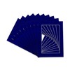 5x7 Precut Royal Blue Suede Picture Matboard for 4x6 Photo