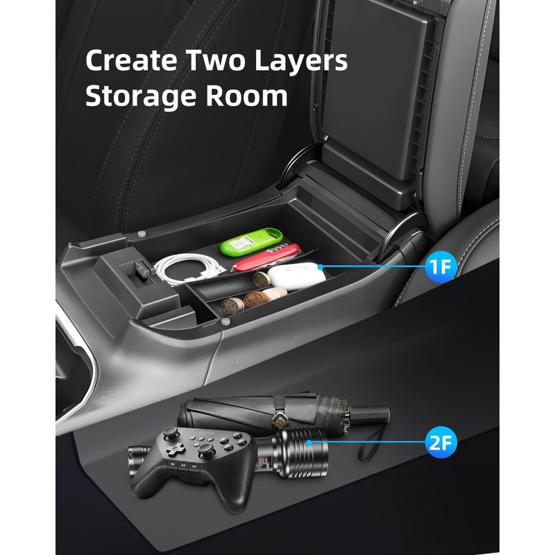 LANGBEAN Upper Armrest Organizer for 2025 2024-2020 Subaru Outback &