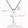 XIEXIELA Cross Necklace for Kids Boys Initial Letter Pendant Stainless