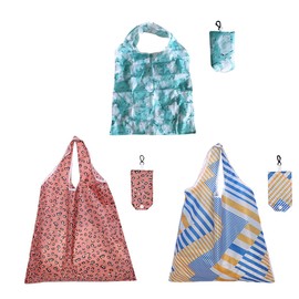 FAVORTALK Shopping Bags Foldable - Reusable Foldable In a Pouch Multi Purpose Tote Bag Use for Market Takeaway Groceries Reusable Handbags D28510