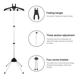 Steamer Hanger Stand with Garment Steamer Ironing Gloves,Garment hanger for steaming clothes,Steam rack for clothes,Handheld garment steamer rack
