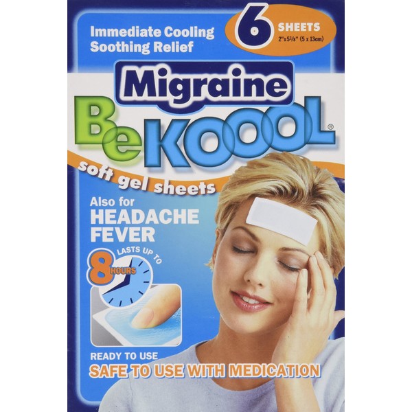Be Koool Migraine Soft Gel Sheets