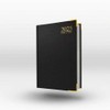 2025 A4 Black Diary Week to View Desk Diary A4