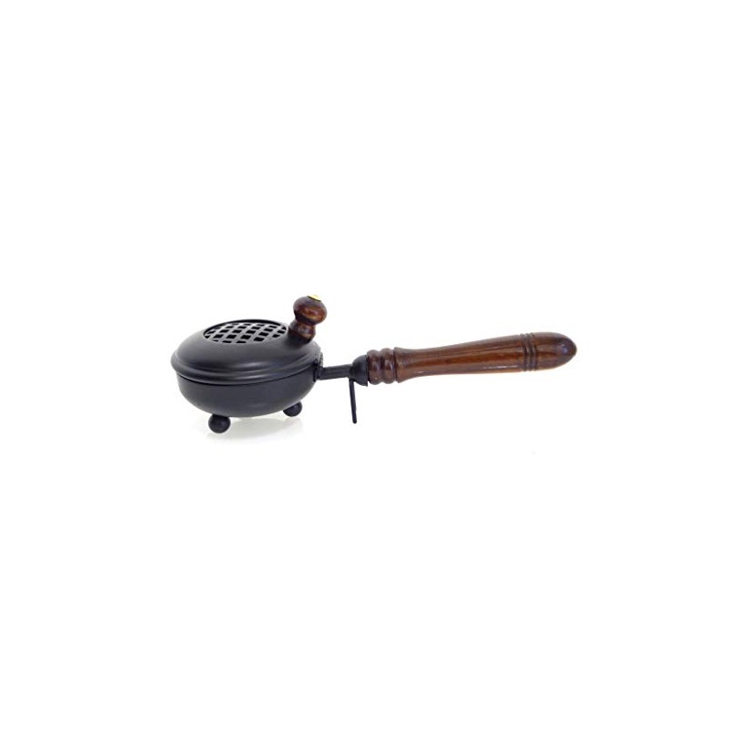 Fumaga - Small Muck Incense Pan with Wooden Handle Including