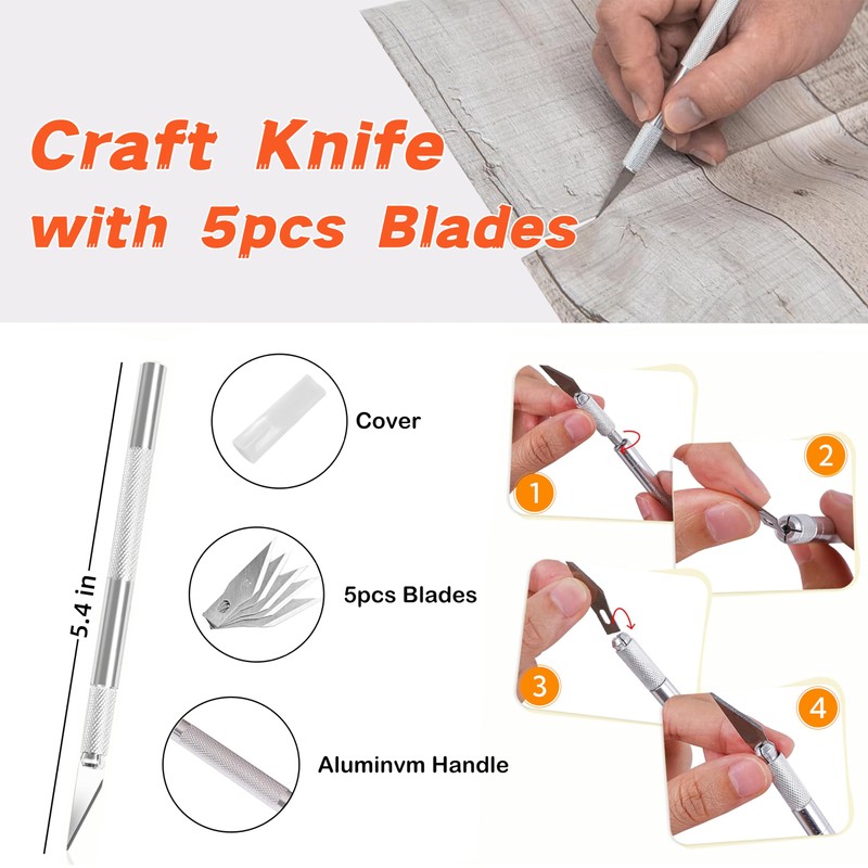 YCJYZLF Wallpaper Hand Tools, Red Smoother and Craft Art Knifepe