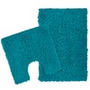 Olivia Rocco Como 2 Piece Bath Mat & Pedestal Set