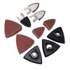106Pcs Oscillating Tool Sanding Pads Kit for Metal 6Pcs Finger