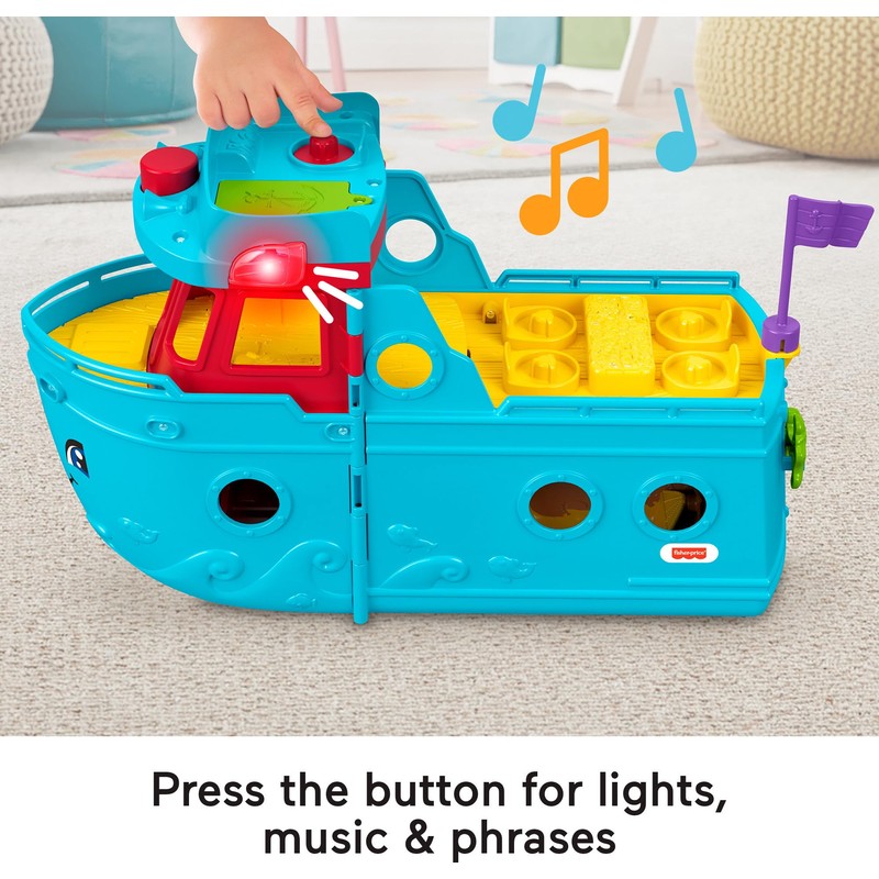 Fisher-Price Little People Toddler Toy Travel Together Friend Ship Musical