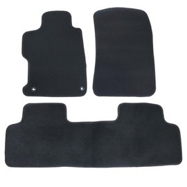 GXARTS 4 PCS Both Front and Rear Velour Replacement Floor Mats Carpet Black Compatible with Honda Civic 2012 2013 2014 2015 Anti- Slip