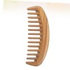 SAFIGLE 1pc Sandalwood Wooden Hair Comb for Curly Hair Broad