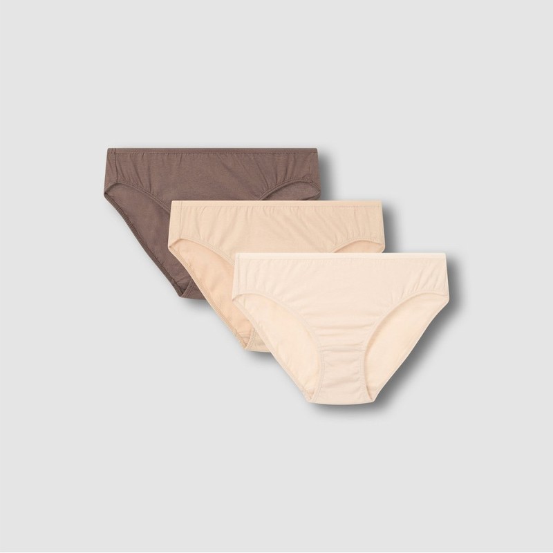 JAJU [JAJU] Women's Cotton Basic Hip Hugger Panty 3-Pack (Choose