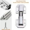 REDYA 20-Pack Hidden Hinges for Cabinet Doors Frameless Cabinet Hinges