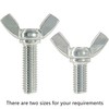 10 PCS M8 Stainless Steel Hand Tighten Butterfly Screws Wing