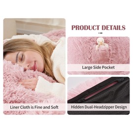 Bean Bag Bed Giant Bean Bag Chairs for Adults, Large Floor Mattress Convertible Sofa Bed, Big Bean Bag Chairs Couch, Removable Sofa Bed Chair Foam Filling, Machine Washable, Full, Pink