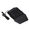 One Handed Gaming Keyboard USB Wired RGB Backlit 35 Keys