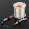 100m/Roll 0.8mm Clear Bead Cord, Bracelet Beading Thread Crystal Elastic