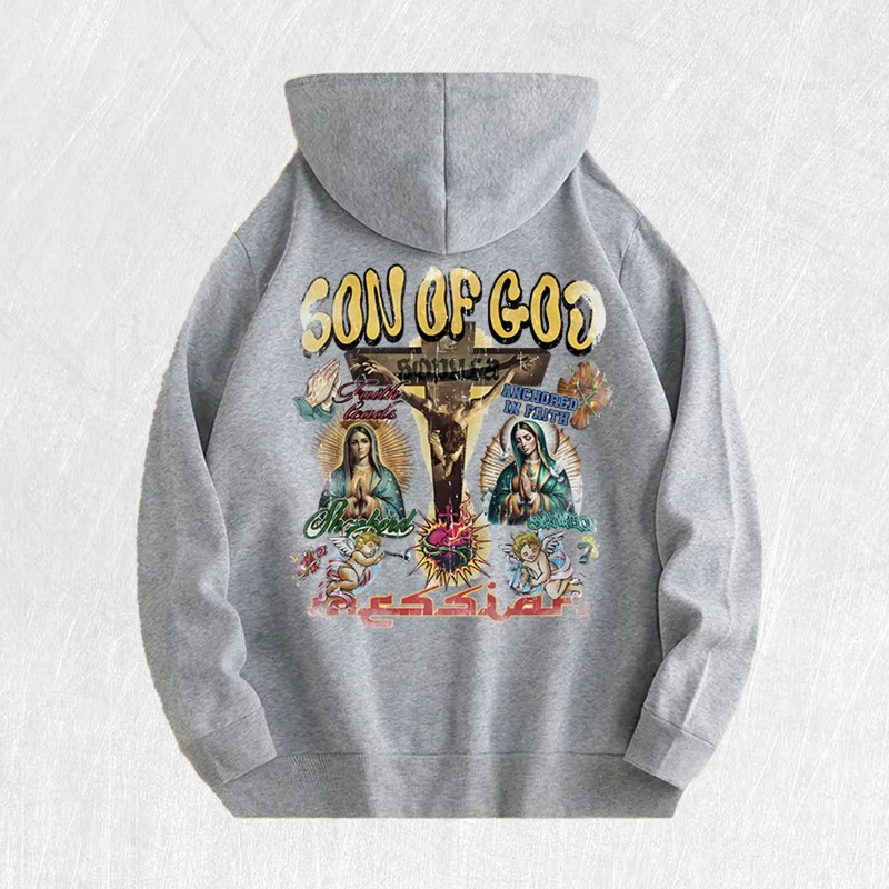 Son of God Graphic Hoodie 100% Cotton US Warehouse 6