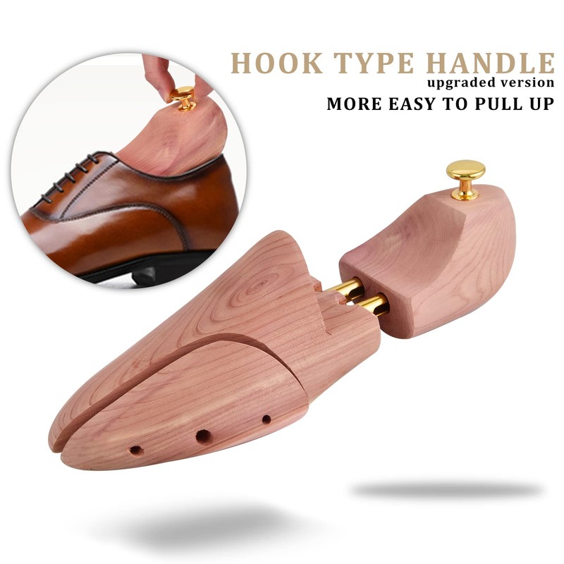 tongzaner Cedar Shoe Tree for Men Women Red Cedar Wood