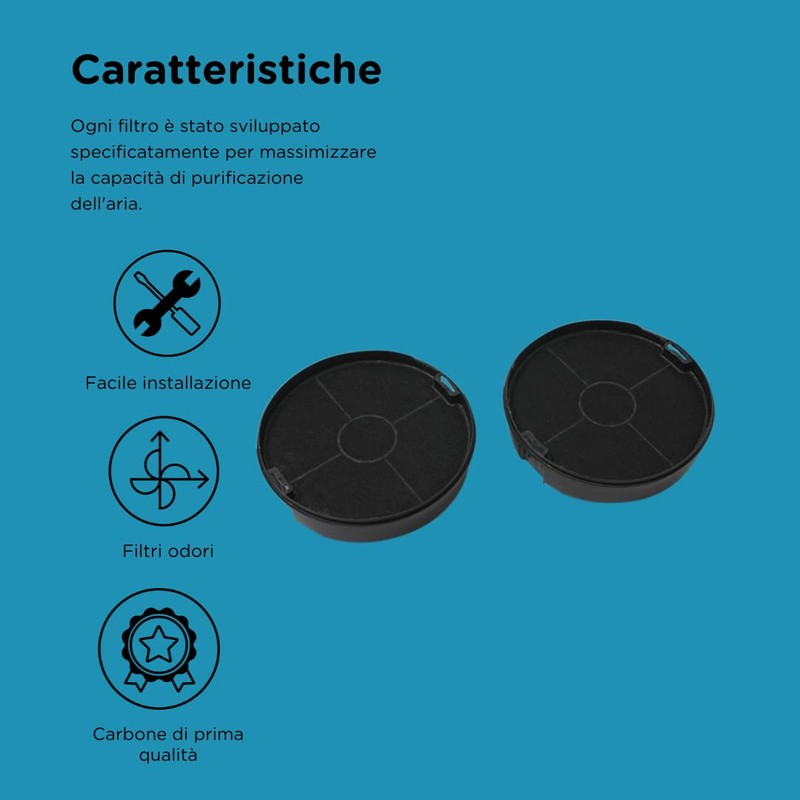 Charcoal filter Mod.47, cod. F00479/1S