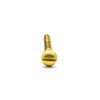 Hippo Hardware M4 (4mm X 25mm) Solid Brass Slotted Round