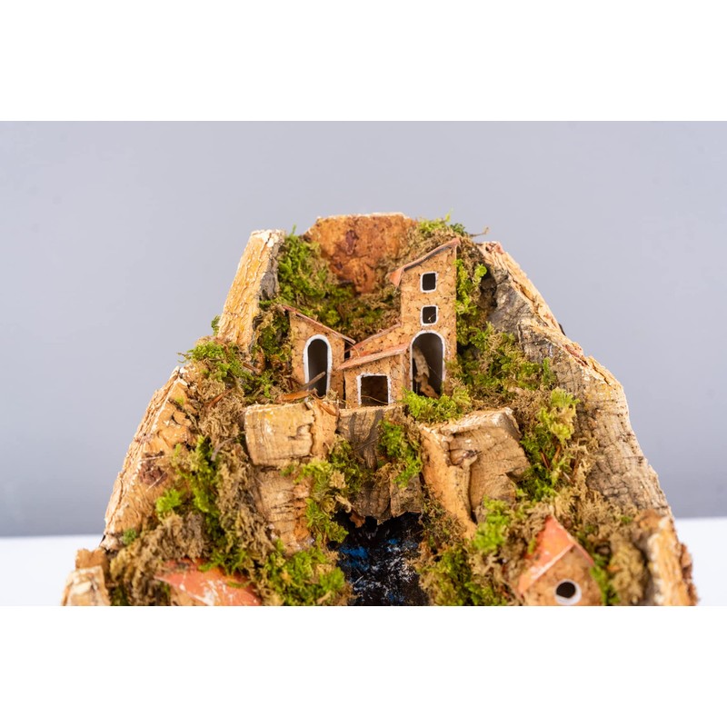 Village with Central Stream for Nativity Scene with Houses 20
