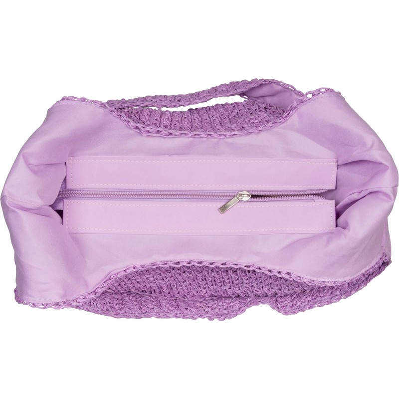 styleBREAKER Women's Paper Straw Bag with Long Wide Handles, Beach