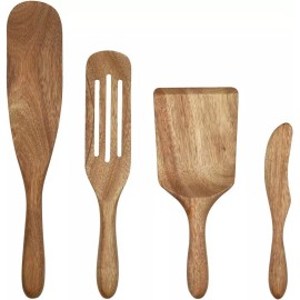 Mad Hungry® 4-Piece Wood Spurtle Set - Acacia Wood - Natural
