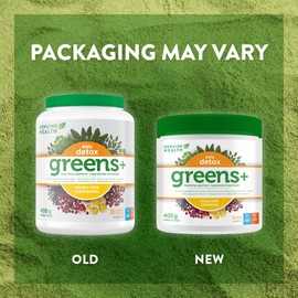 Genuine Health Genuine Health Greens+ Daily Detox,30 Servings, 406 g tub, Superfoods, Antioxidants and Polyphenols for daily liver and kidney toxin cleanse, Natural lemon flavoured powder