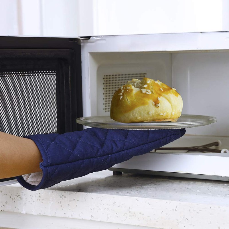 Anyi Oven Mitts Professional Heat Resistance Kitchen Cotton Oven Gloves