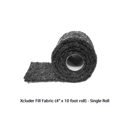 Xcluder Fill Fabric Keeps Out Rodents Snakes Insects 4 in x 10 ft Roll Stainless