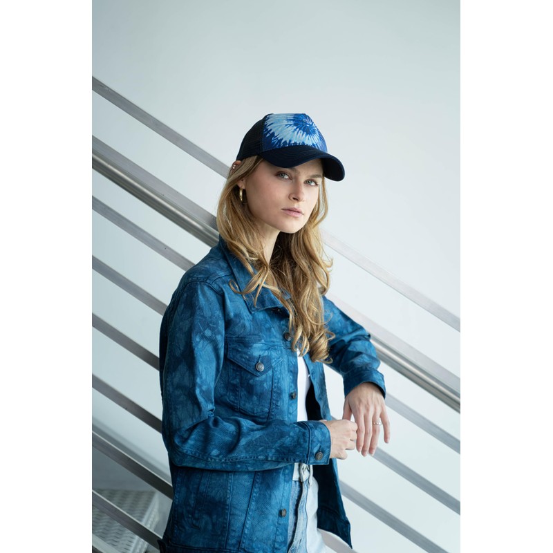 Colortone Batik Trucker Mesh Cap Women's One Size Batik Trucker